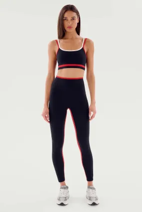 Splits 59 Sam High Waist Rigor 7/8 | Black & Pirate Red