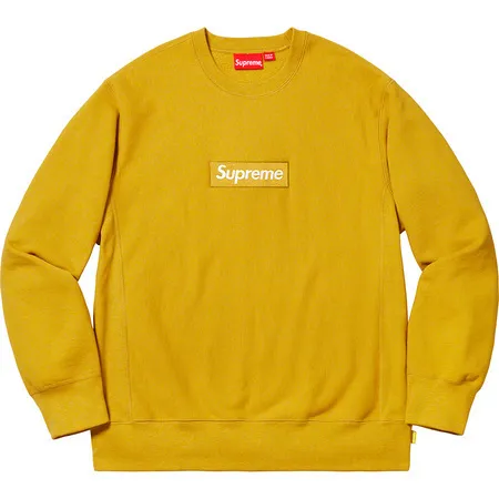 Supreme  |Unisex Street Style Long Sleeves Oversized Logo Sweatshirts