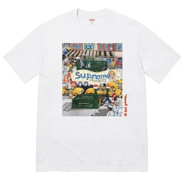 Supreme  |Unisex Street Style Oversized Skater Style T-Shirts