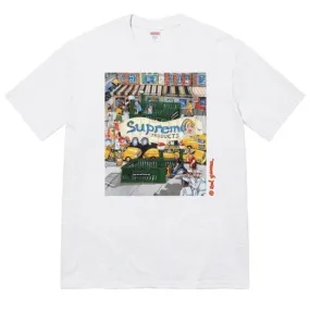 Supreme  |Unisex Street Style Oversized Skater Style T-Shirts