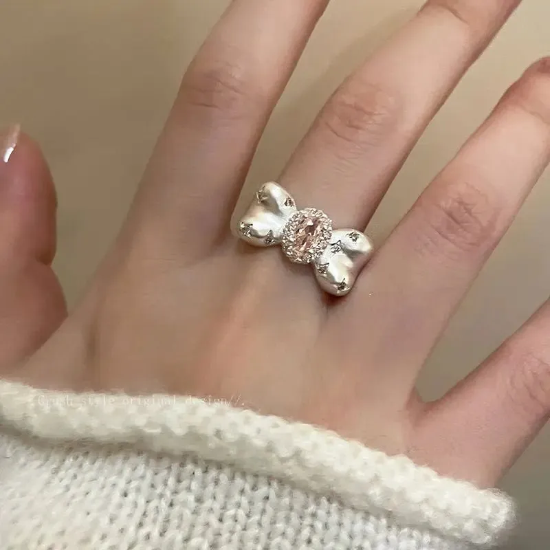 Sweet Bow Open Ring