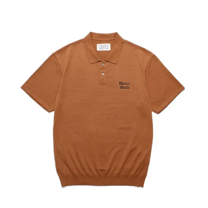 WACKO MARIA  |Street Style Plain Cotton Short Sleeves Oversized Logo Polos