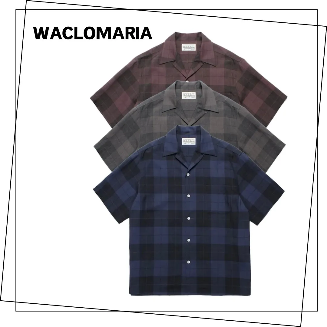 WACKO MARIA  |Street Style Short Sleeves Oversized Skater Style Shirts