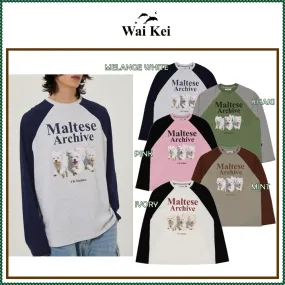 Wai Kei  |Unisex Street Style Plain Cotton Oversized Logo T-Shirts