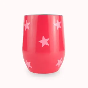 WINE TUMBLER | CORAL BLUSH STARS