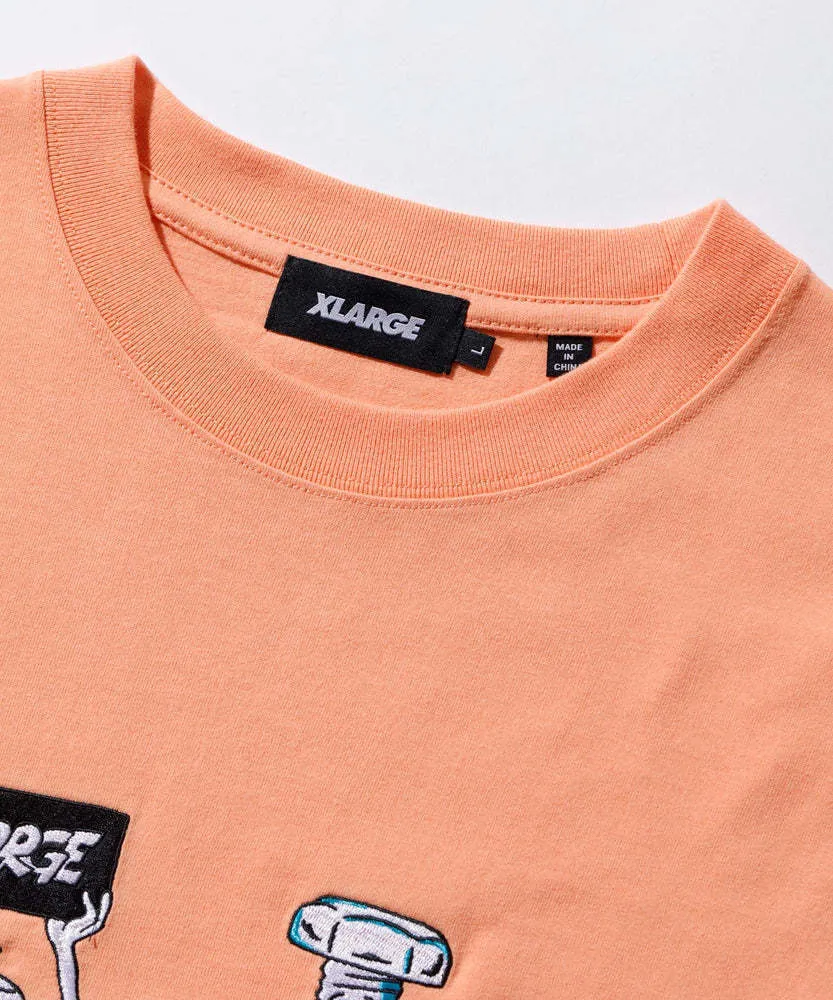 X-Large  |Unisex Street Style Collaboration Plain Cotton Short Sleeves